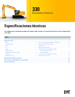 Excavatrice sur chenilles Caterpillar 330