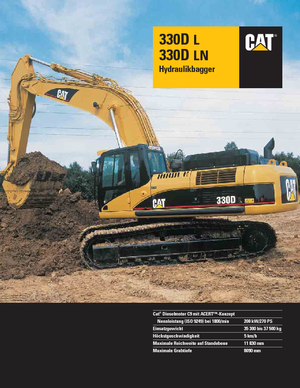 Excavatrice sur chenilles Caterpillar 330D LN