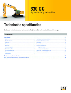 Excavatrice sur chenilles Caterpillar 330 GC