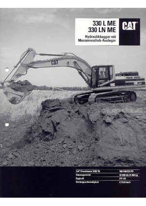 Excavatrice sur chenilles Caterpillar 330 L N