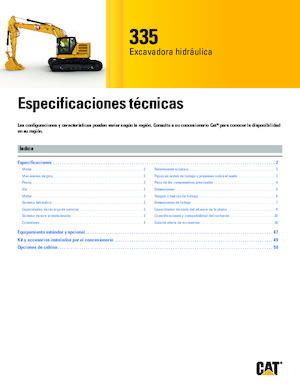 Excavatrice sur chenilles Caterpillar 335