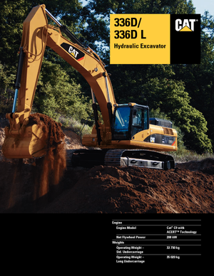 Excavatrice sur chenilles Caterpillar 336D LN