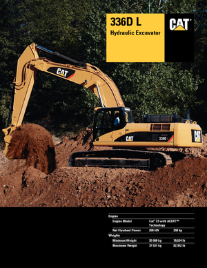 Excavatrice sur chenilles Caterpillar 336D LN
