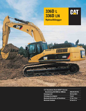 Excavatrice sur chenilles Caterpillar 336D LN