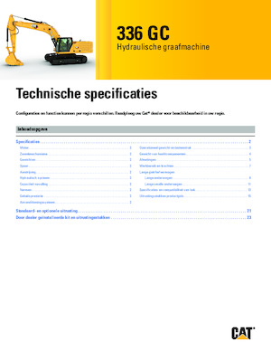 Excavatrice sur chenilles Caterpillar 336 GC