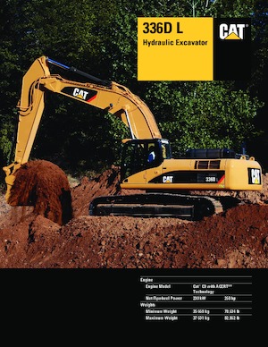 Excavatrice sur chenilles Caterpillar 336D