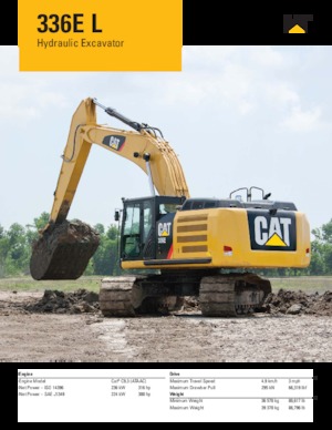 Excavatrice sur chenilles Caterpillar 336E