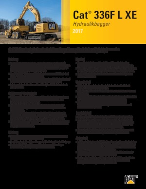 Excavatrice sur chenilles Caterpillar 336F L XE