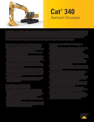 Excavatrice sur chenilles Caterpillar 340