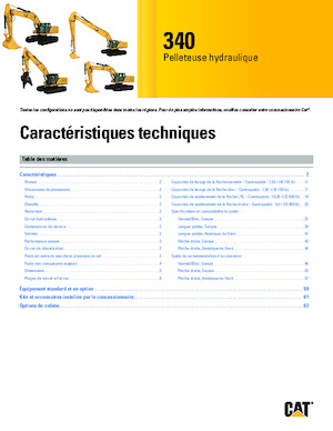 Excavatrice sur chenilles Caterpillar 340