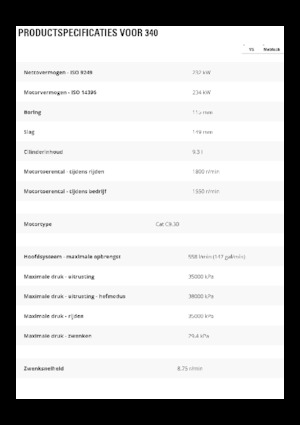 Excavatrice sur chenilles Caterpillar 340