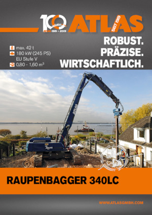 Excavatrice sur chenilles Atlas 340 LC