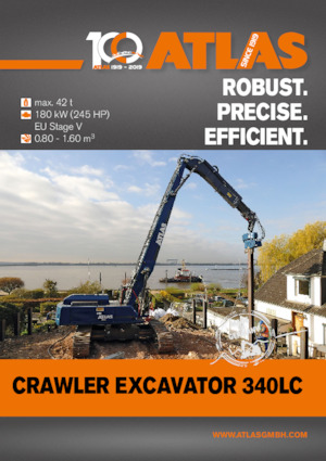 Excavatrice sur chenilles Atlas 340 LC