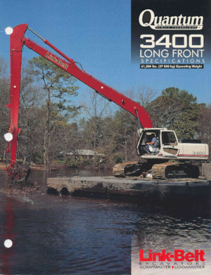 Excavatrice sur chenilles Link-Belt 3400 Long Front