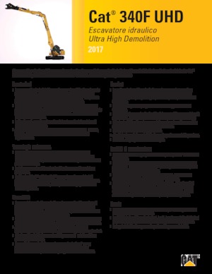 Excavatrice sur chenilles Caterpillar 340F UHD