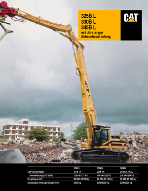 Excavatrice sur chenilles Caterpillar 345 B L