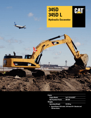 Excavatrice sur chenilles Caterpillar 345D L