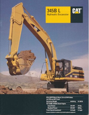 Excavatrice sur chenilles Caterpillar 345B