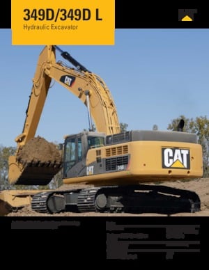 Excavatrice sur chenilles Caterpillar 349D