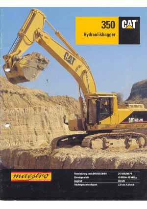 Excavatrice sur chenilles Caterpillar 350 L
