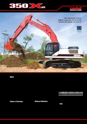 Excavatrice sur chenilles Link-Belt 350 X2