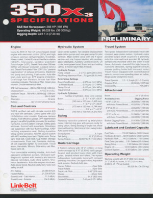 Excavatrice sur chenilles Link-Belt 350 X3