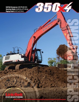 Excavatrice sur chenilles Link-Belt 350 X4