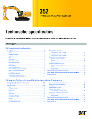 Excavatrice sur chenilles Caterpillar 352