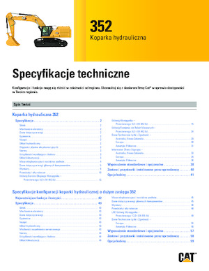 Excavatrice sur chenilles Caterpillar 352
