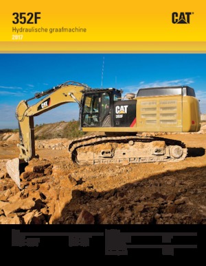 Excavatrice sur chenilles Caterpillar 352F