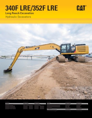 Excavatrice sur chenilles Caterpillar 352F LRE