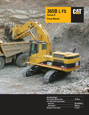 Excavatrice sur chenilles Caterpillar 365 B L II