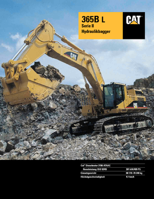 Excavatrice sur chenilles Caterpillar 365 B L II