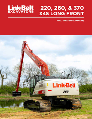 Excavatrice sur chenilles Link-Belt 370 X4S Long Front