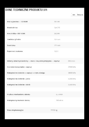 Excavatrice sur chenilles Caterpillar 374