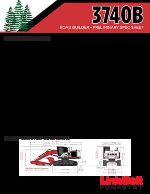 Excavatrice sur chenilles Link-Belt 3740B RB