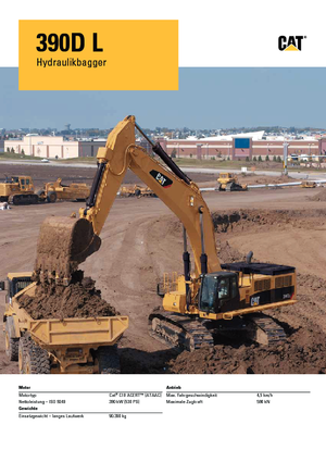 Excavatrice sur chenilles Caterpillar 390D L