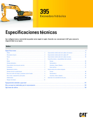 Excavatrice sur chenilles Caterpillar 395