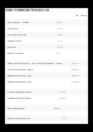 Excavatrice sur chenilles Caterpillar 395