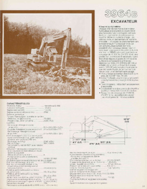 Excavatrice sur chenilles International Harvester 3964B