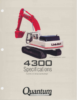 Excavatrice sur chenilles Link-Belt 4300