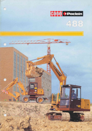 Excavatrice sur chenilles Case Poclain 488 CL