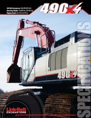 Excavatrice sur chenilles Link-Belt 490 X4