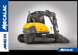 Excavatrice sur chenilles Mecalac 10 MCR