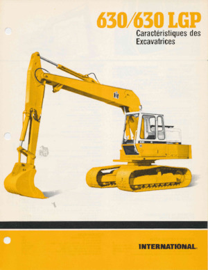 Excavatrice sur chenilles International Harvester 630
