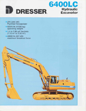 Excavatrice sur chenilles Dresser 6400LC
