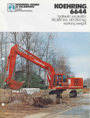 Excavatrice sur chenilles Koehring 6644