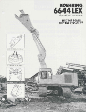 Manipulateurs de matériaux Koehring 6644 LEX