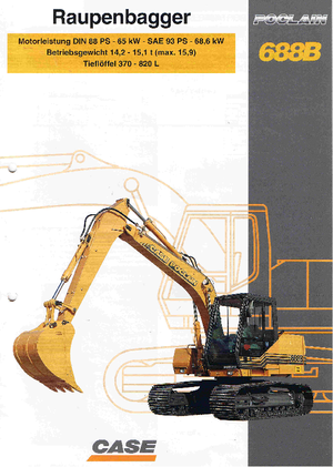 Excavatrice sur chenilles Case Poclain 688 B CK