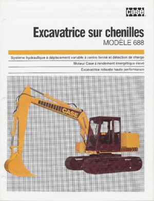 Excavatrice sur chenilles Case 688
